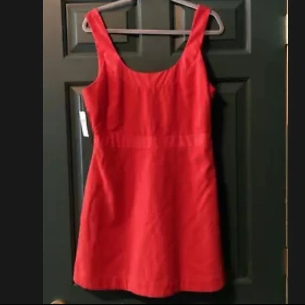 NWT Anthropologie - Maeve Red Sleeveless Scoopneck Mini Dress - Picture 9 of 10